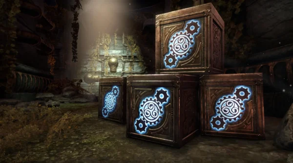 Кронный Двемерский ящик (4) / Dwarven Crate (4)