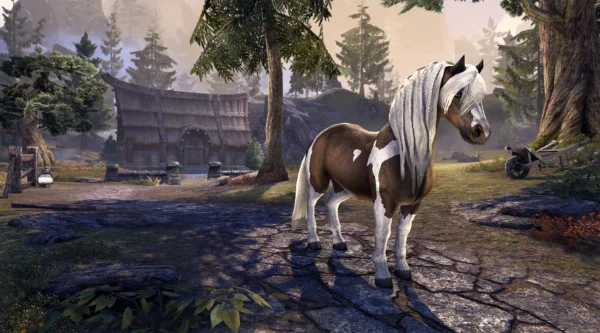 Лохматый скайримский пегий пони / Scruffy Skyrim Paint Pony
