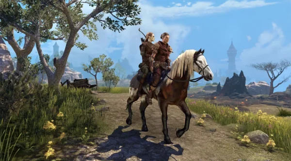Скинградский рысак с двухместным седлом / Skingrad Pillion Courser
