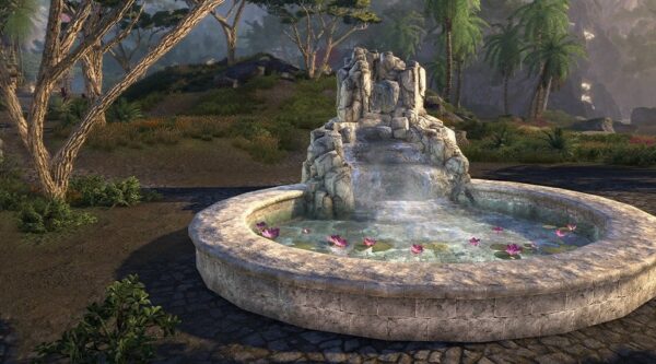 Фонтан с водопадом (круглый) / Waterfall Fountain, Round